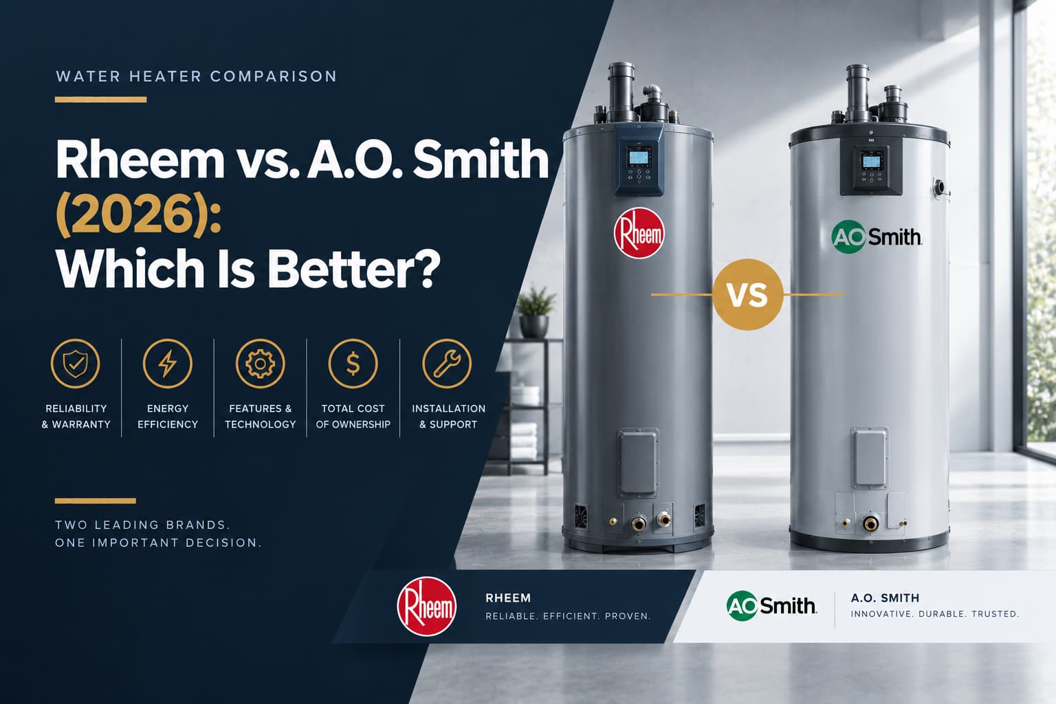 Rheem vs. A.O. Smith (2026): Which Is Better?