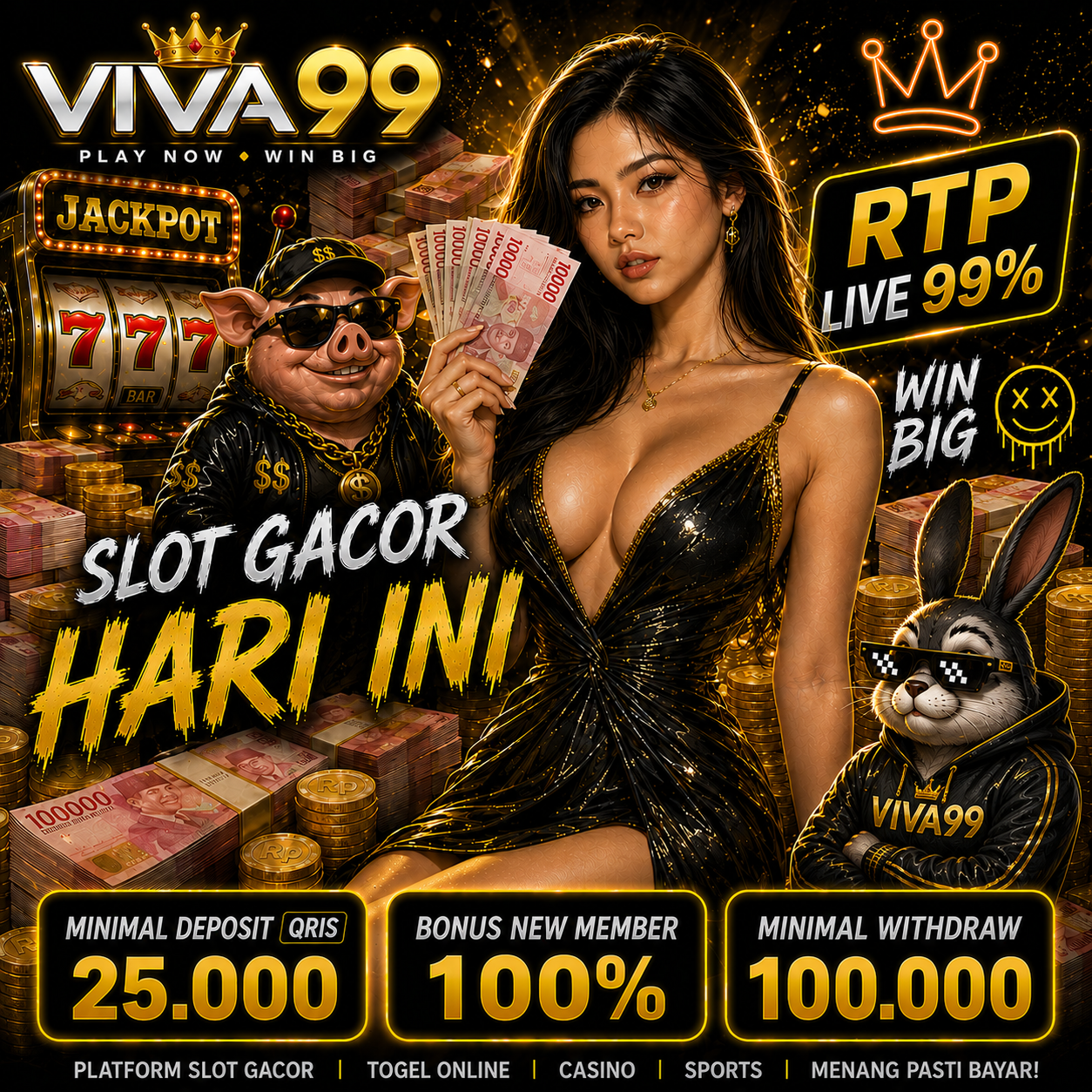 Banner promosi VIVA99 Terbaru