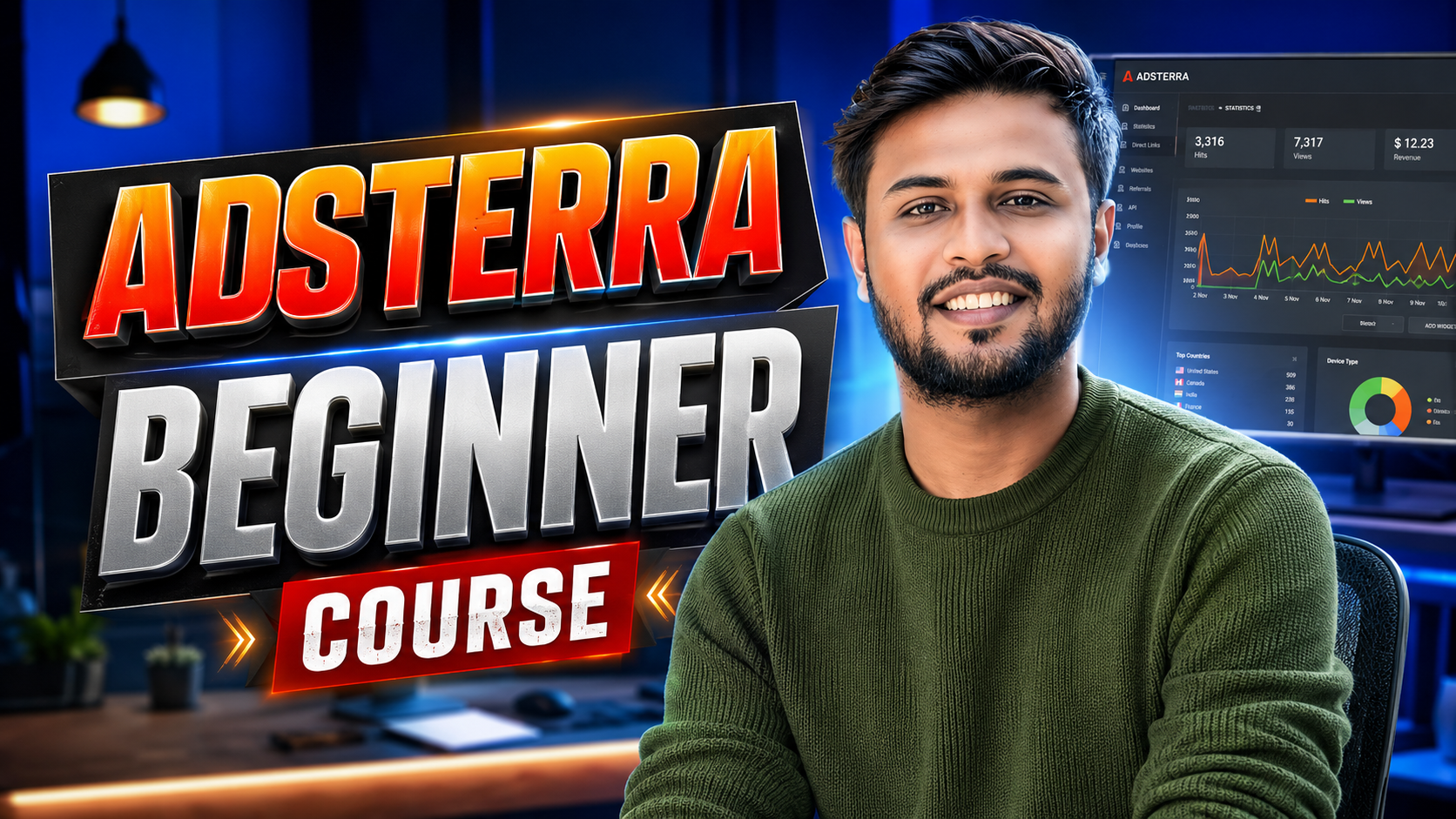 Adsterra Beginner Course – একদম শুরু থেকে Adsterra Monetization শেখুন