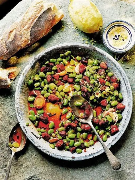 Dried beans and grains