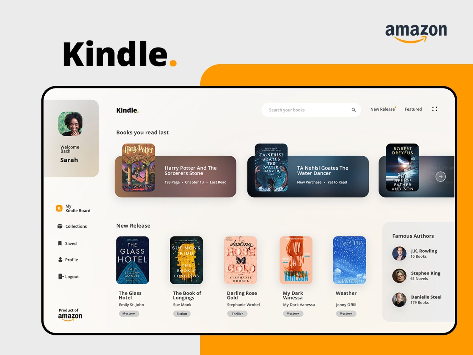 Amazon Kindle Layout Amazon Kindle Layout