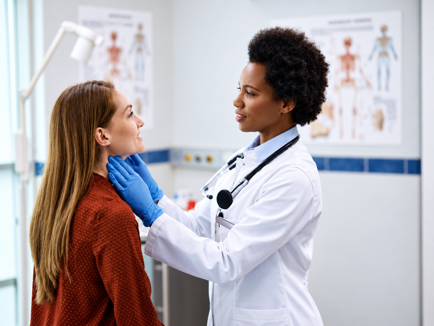 Doctor discussing diagnostic results with a patient